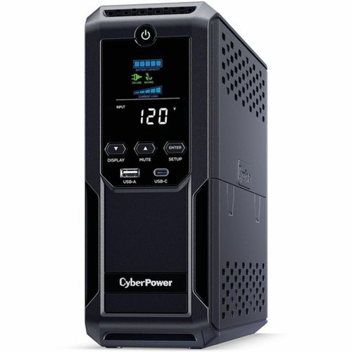 CyberPower Intelligent LCD UPS CP1350AVRLCD3 1350VA Mini-tower UPS - Mini-tower - AVR - 8 Hour Recharge - 4 Minute Stand-by - 120 V AC CP1350AVRLCD3