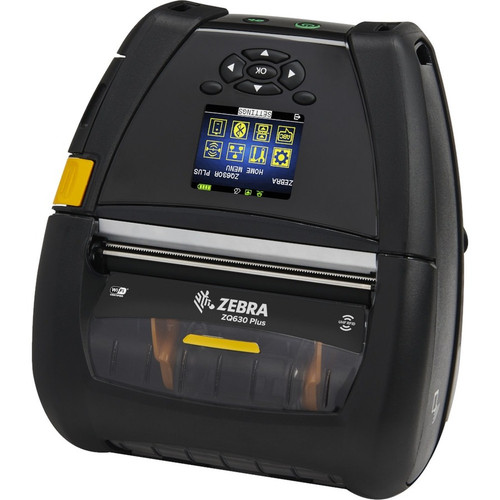 Zebra ZQ630 Plus Desktop, Industrial, Mobile Direct Thermal Printer - Monochrome - Label/Receipt Print - Bluetooth - Near Field (NFC) (Fleet Network)