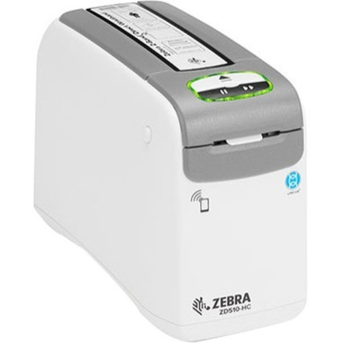 Zebra ZD510-HC Direct Thermal Printer - Monochrome - Portable - Wristband Print - Ethernet - USB - Bluetooth - 2197 558 mm Print - ZD51013-D01B01FZ