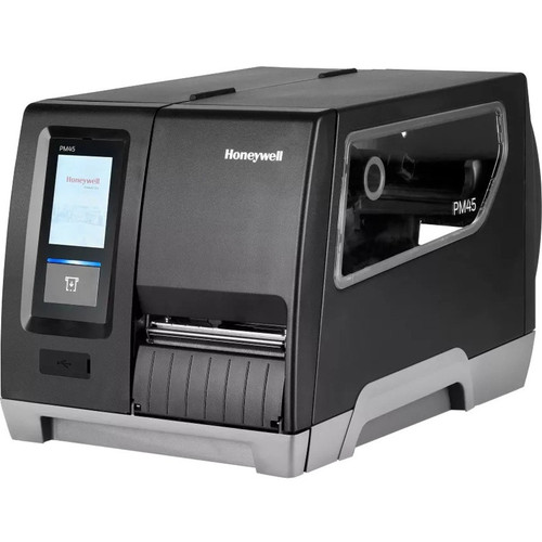 Honeywell PM45A Industrial Thermal Transfer Printer - Monochrome - Label Print - Ethernet - Display Screen - 47.20" (1198.88 mm) Print (Fleet Network)