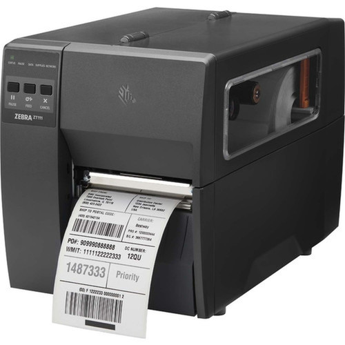 Zebra ZT111 Desktop Thermal Transfer Printer - Monochrome - Label Print - Ethernet - USB - USB Host - Serial - Bluetooth - US - 1308 ZT11142-T01000FZ
