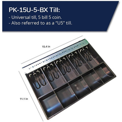 APG Cash Drawer Universal Cash Tray - 5 Bill - 5 Coin PK-15U-5-BX