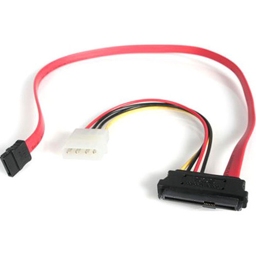 StarTechcom_S18in_SAS_29_Pin_to_SATA_Cable_with_LP4_Power_-_Serial_ATA_Male_SAS729PW18