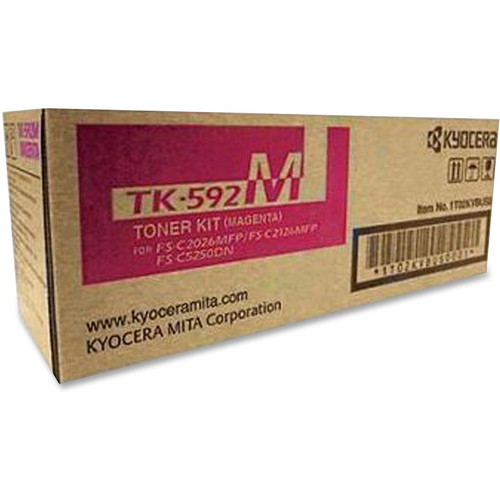 Kyocera TK-592M Original Toner Cartridge - Laser - 5000 Pages - Magenta - 1 Each (Fleet Network)