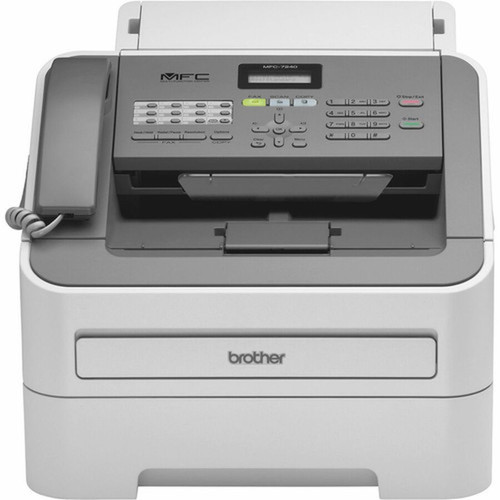 Brother MFC-7240 Laser Multifunction Printer - Monochrome - Black - CopierFaxPrinterScanner - 21 ppm Mono Print - 2400 x 600 dpi - MFC7240