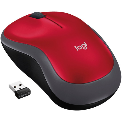 Logitech M185 Wireless Mouse, 2.4GHz with USB Mini Receiver, 12-Month Battery Life, 1000 DPI Optical Tracking, Ambidextrous, with PC, (Fleet Network)