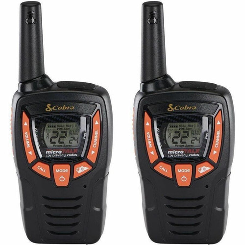 Cobra ACXT345 - 22 Radio Channels - Upto 132000 ft (40233600 mm) - 121 Total Privacy Codes - NOAA Weather Radio, Voice Activated - - - (Fleet Network)