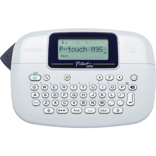 Brother PT-M95 Handheld Label Maker - Thermal Transfer - 7.50 mm/s Mono - 1 Fonts - 230 dpi - Tape, Label0.35" (9 mm), 0.47" (12 mm) - (Fleet Network)