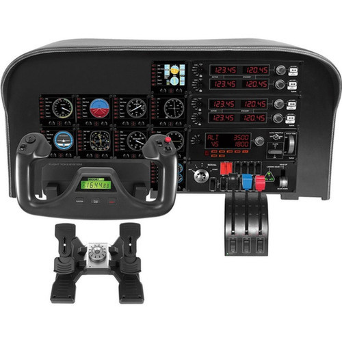 Saitek Flight Radio Panel Professional Simulation Radio Controller - Cable - USB - PC - Black 945-000029