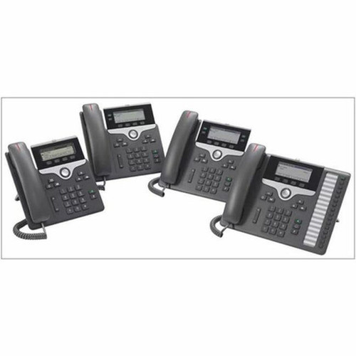 Cisco 7811 IP Phone - Refurbished - Corded - Corded - Wall Mountable - Charcoal - 1 x Total Line - VoIP - 2 x Network RJ-45 - PoE CP-7811-K9-RF