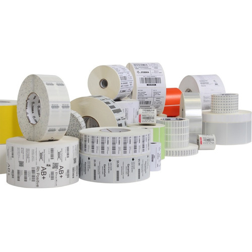 Zebra PolyPro 4000T Removable - 3" Width x 1" Length - Removable Adhesive - Rectangle - Thermal Transfer - Polypropylene - 3000 Total (Fleet Network)
