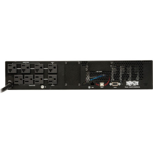 Tripp Lite SmartPro SMART2200RM2UL 2200VA UPS - 2U Rack-mountable - 140 Hour Recharge - 510 Minute Stand-by - 120 V AC Input - 110 V SMART2200RM2UL