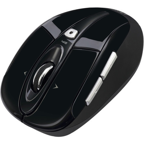Adesso iMouse S60B - 24 GHz Wireless Programmable Nano Mouse - Optical - Wireless - Radio Frequency - 240 GHz - Black - USB - 1600 - IMOUSE S60B