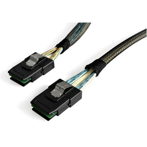 StarTech.com 100cm Serial Attached SCSI SAS Cable - SFF-8087 to SFF-8087 - SAS for Network Device - 3.28 ft - 1 x SFF-8087 Male SAS - (Fleet Network)