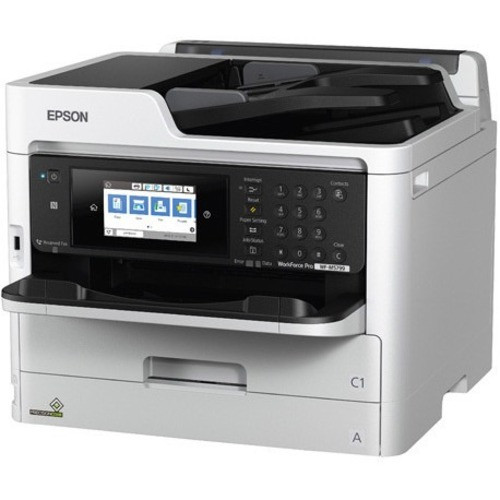 Epson WorkForce Pro WF-M5799 Wireless Inkjet Multifunction Printer-Monochrome-Copier/Fax/Scanner-24 ppm Mono Print-4800x1200 Duplex - (Fleet Network)