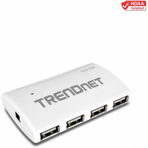 TRENDnet USB 20 7-Port High Speed Hub with 5V2A Power Adapter Up to 480 Mbps USB 20 connection Speeds TU2-700 - High Speed USB w TU2-700