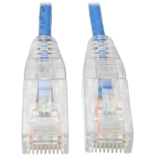 Tripp Lite Cat6 UTP Patch Cable (RJ45) - M/M, Gigabit, Snagless, Molded, Slim, Blue, 10 ft. - 10 ft Category 6 Network Cable for - 1 x (Fleet Network)