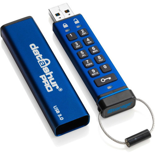 iStorage datAshur PRO 8 GB  Secure Flash Drive  FIPS 140-2 Level 3 Certified  Password protected  DustWater Resistant  - 8 GB - IS-FL-DA3-256-8