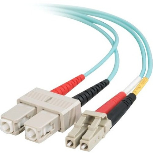 Quiktron Fiber Optic Duplex Patch Network Cable - 9.8 ft Fiber Optic Network Cable for Network Device - First End: 2 x LC Network - - (Fleet Network)