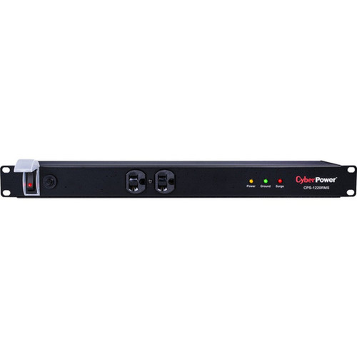 CyberPower Rackmount CPS-1220RMS 20A PDU - 12 x NEMA 5-20R - 2400VA - 1U 19 Rack-mountable CPS1220RMS