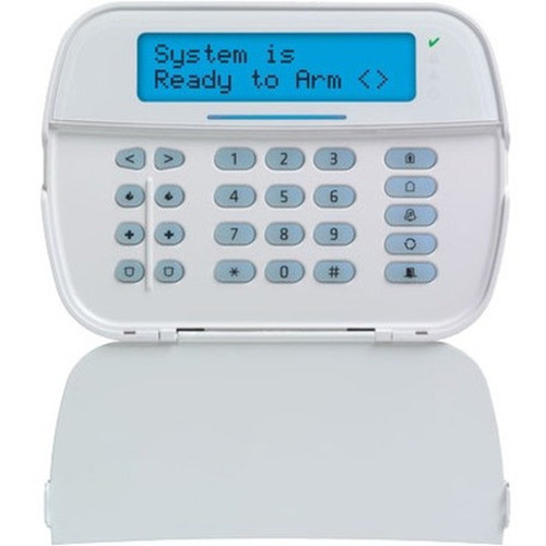 DSC Full Message LCD Hardwired Security Keypad HS2LCD - For Control Panel - White HS2LCD N