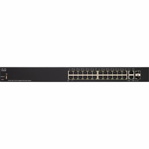 Cisco SG250-26P 26-Port Gigabit PoE Smart Switch - 26 Ports - Manageable - Gigabit Ethernet - 1000Base-T 1000Base-X - Refurbished - 2 SG250-26P-K9-NA-RF