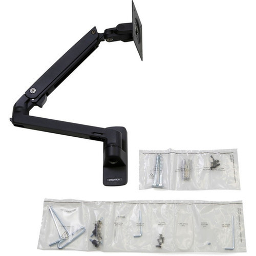 Ergotron Mounting Arm for Monitor Notebook LCD Display Display Screen - Matte Black - Height Adjustable - 1 Displays Supported - 45-505-224