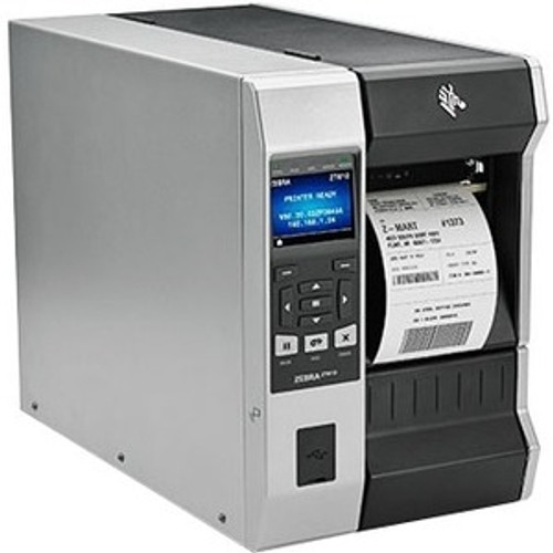 Zebra ZT610 Desktop Direct Thermal/Thermal Transfer Printer - Monochrome - Label Print - Ethernet - USB - Serial - Bluetooth - 12.50 - (Fleet Network)