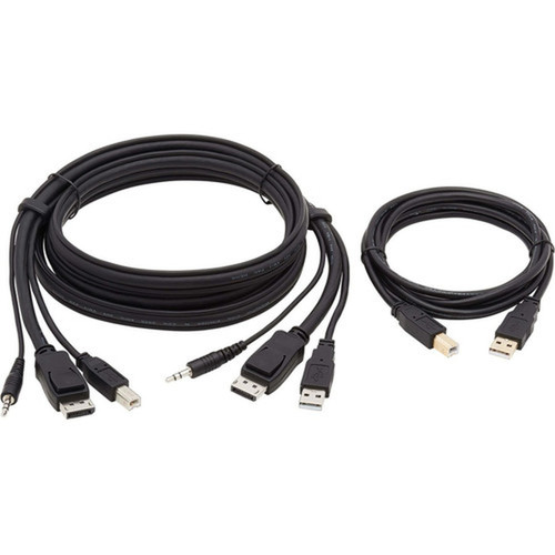 Tripp Lite KVM Cable - 6 ft KVM Cable for KVM Switch Computer - First End 1 x Mini-phone Audio - Male 1 x DisplayPort 12 Digital - P783-006-U