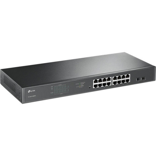 TP-Link JetStream 16-Port Gigabit Easy Smart PoEPoE Switch - 16 Ports - Manageable - Gigabit Ethernet - 1000Base-T 1000Base-X - 2 - TL-SG1218MPE