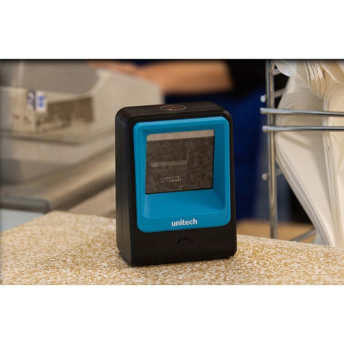 Unitech TS100 2D Presentation Scanner - Cable Connectivity - 1D 2D - Imager - USB Serial - USB - Retail Ticketing Food  Beverage TS100-SUCB00-SG