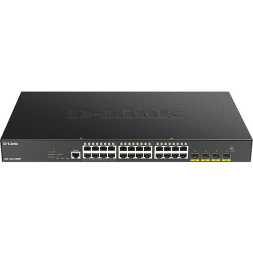 D-Link 28-Port 10-Gigabit Smart Managed PoE Switch - 28 Ports - Manageable - 3 Layer Supported - Modular - 3910 W Power Consumption - DGS-1250-28XMP-6KV