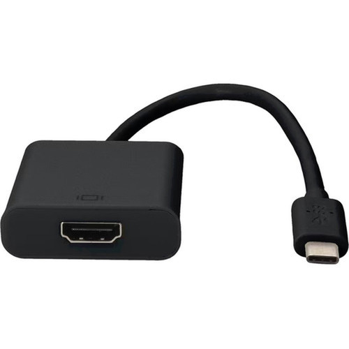 AddOn 20cm 8in USB 31 Type C Male to HDMI Female Black Adapter Cable - 1 Pack - 1 x USB 31 Type C - Male - 1 x HDMI Digital - - USBC2HDMI