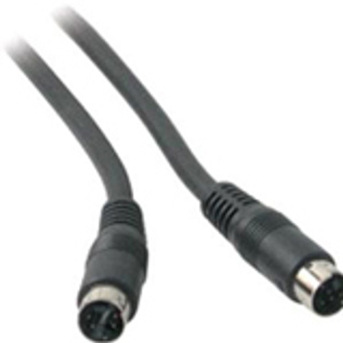 C2G Value Series S-Video Cable - 75 ft Video Cable - First End: 1 x Mini-DIN Male - Second End: 1 x Mini-DIN Male - Black (Fleet Network)