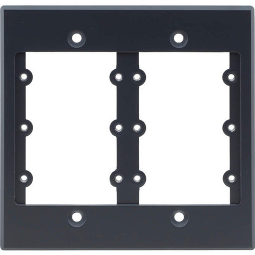Kramer Frame for Wall Plate Inserts - 2 Gang - 6 x Sockets - 2-gang - Black FRAME-2GUSB
