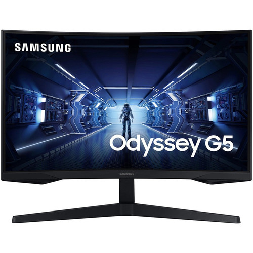 Samsung Odyssey G5 C34G55TWWN 34" Class UW-QHD Curved Screen Gaming LCD Monitor - 21:9 - Black - 34" Viewable - Vertical Alignment - - (Fleet Network)