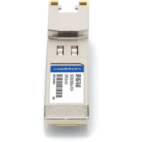 AddOn Cisco SFP Module - For Data Networking - 1 x RJ-45 10GBase-TX LAN - Twisted Pair10 Gigabit Ethernet - 10GBase-TX - - TAA SFP-10G-T-X-AO