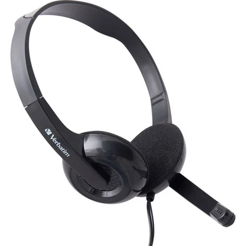Verbatim Stereo Headset with Microphone - Stereo - Mini-phone 35mm - Wired - 32 Ohm - 20 Hz - 20 kHz - Over-the-head - Binaural - - 70721