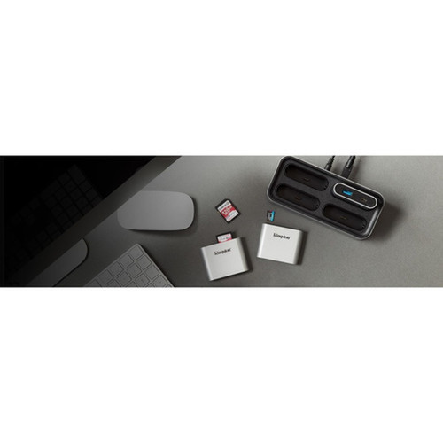 Kingston USB32 Gen1 Workflow Dual-Slot SDHCSDXC UHS-II Card Reader - SDHC SDXC - USB 32 Gen 1 Type CExternal WFS-SD