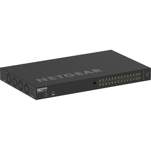 Netgear M4250-26G4F-PoE AV Line Managed Switch - 24 Ports - Manageable - 3 Layer Supported - Modular - 4 SFP Slots - 3580 W Power - GSM4230P-100NAS