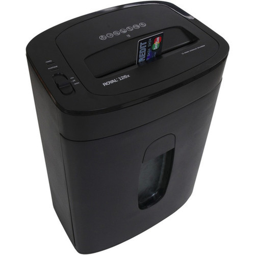 Royal 126X Paper Shredder - Non-continuous Shredder - Cross Cut - 12 Per Pass - for shredding Paper Credit Card Staples - 02 x - 6 95001G