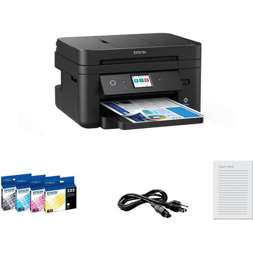 Epsonreg WorkForcereg WF-2960 Color Inkjet All-In-One Printer - CopierFaxPrinterScanner - 14 ppm Mono75 ppm Color Print - dpi C11CK60201