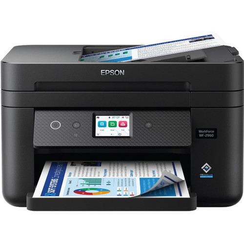 Epsonreg WorkForcereg WF-2960 Color Inkjet All-In-One Printer - CopierFaxPrinterScanner - 14 ppm Mono75 ppm Color Print - dpi C11CK60201