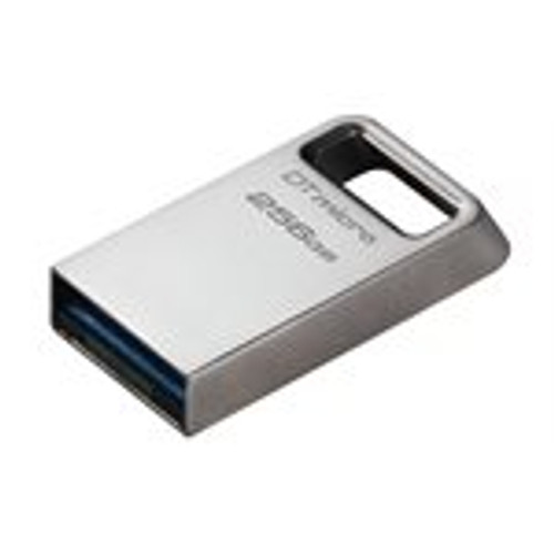Kingston DataTraveler Micro 256GB USB 3.2 (Gen 1) Flash Drive - 256 GB - USB 3.2 (Gen 1) - 200 MB/s Read Speed - 5 Year Warranty (Fleet Network)