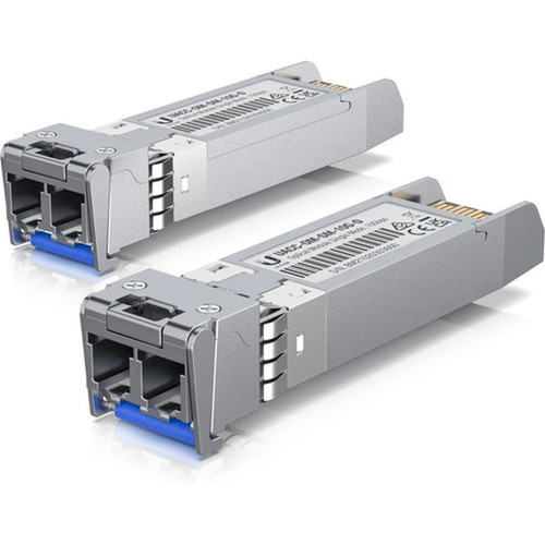 Ubiquiti SFP mini-GBIC Moldule - For Data Networking Optical Network - 2 x Duplex LC 10Gbase-X Network - Optical Fiber - - 10 - UACC-OM-SM-10G-D-2