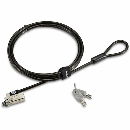 Kensington Slim NanoSaver 20 Keyed Laptop Lock - Keyed Lock - Carbon Steel - 59 ft - For Notebook K65021WW