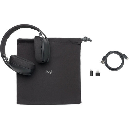 Logitech Zone Vibe Wireless - Stereo - USB Type C - Wireless - Bluetooth - 984 ft - Over-the-ear - Binaural - Ear-cup - Directional 981-001198