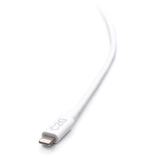 C2G 10ft USB-C Male to Lightning Male Sync and Charging Cable - White - 10 ft LightningUSB-C Data Transfer Cable for iPhone iPad - C2G54560