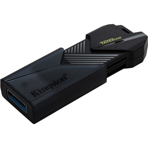 Kingston DataTraveler Exodia 128GB USB 3.2 (Gen 1) Type A Flash Drive - 128 GB - USB 3.2 (Gen 1) Type A - Matte Black - 5 Year (Fleet Network)