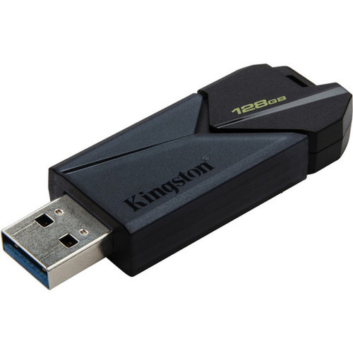 Kingston DataTraveler Exodia 128GB USB 32 Gen 1 Type A Flash Drive - 128 GB - USB 32 Gen 1 Type A - Matte Black - 5 Year DTXON128GB